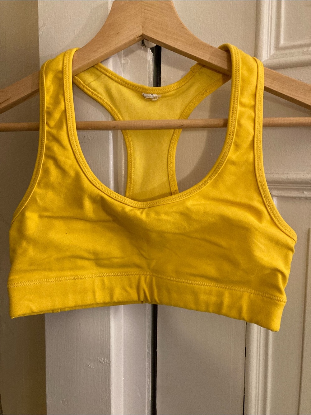 American Apparel Bright Yellow Racerback Sports Bra